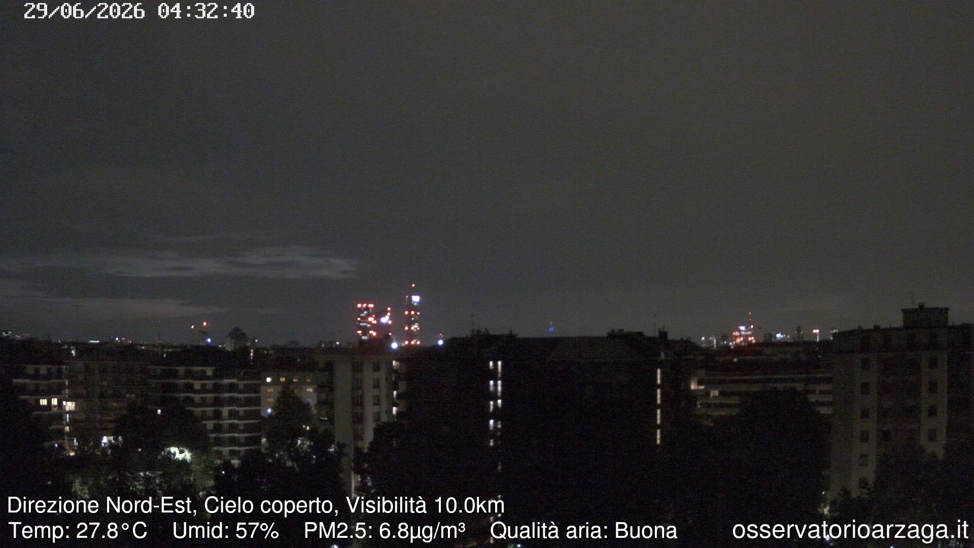 immagine della webcam nei dintorni di Milano Centrale: webcam Milano Arzaga