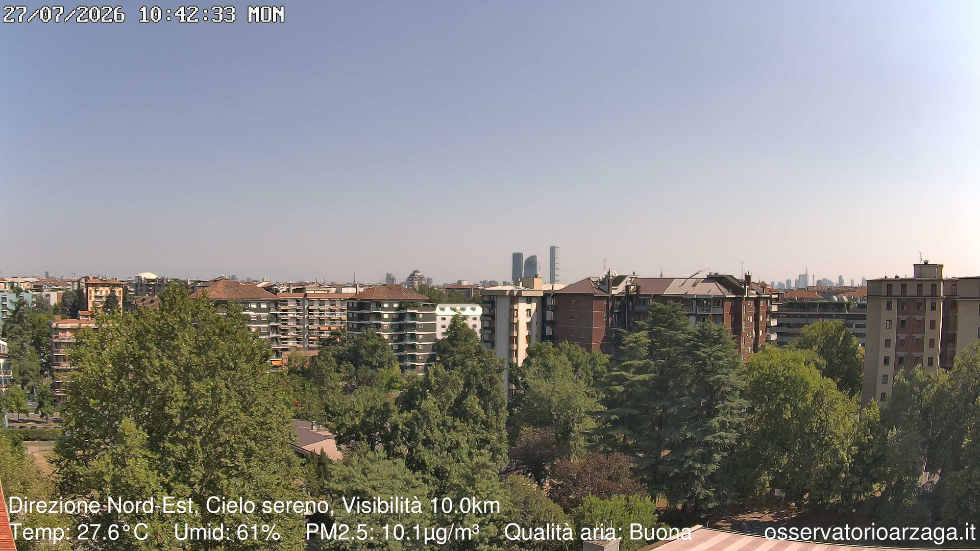 immagine della webcam nei dintorni di Milano Quartiere Ebraico: webcam Milano Arzaga