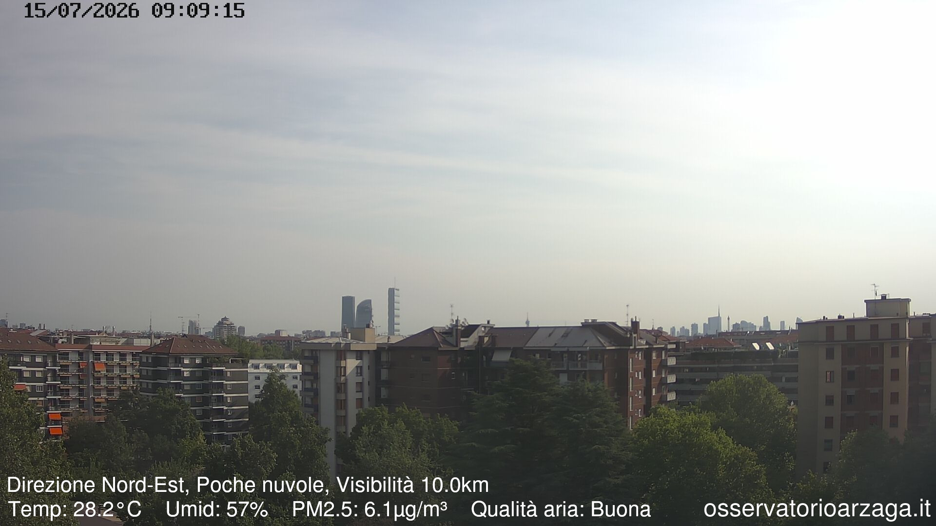 immagine della webcam nei dintorni di Milano Rembrandt: webcam Milano Arzaga