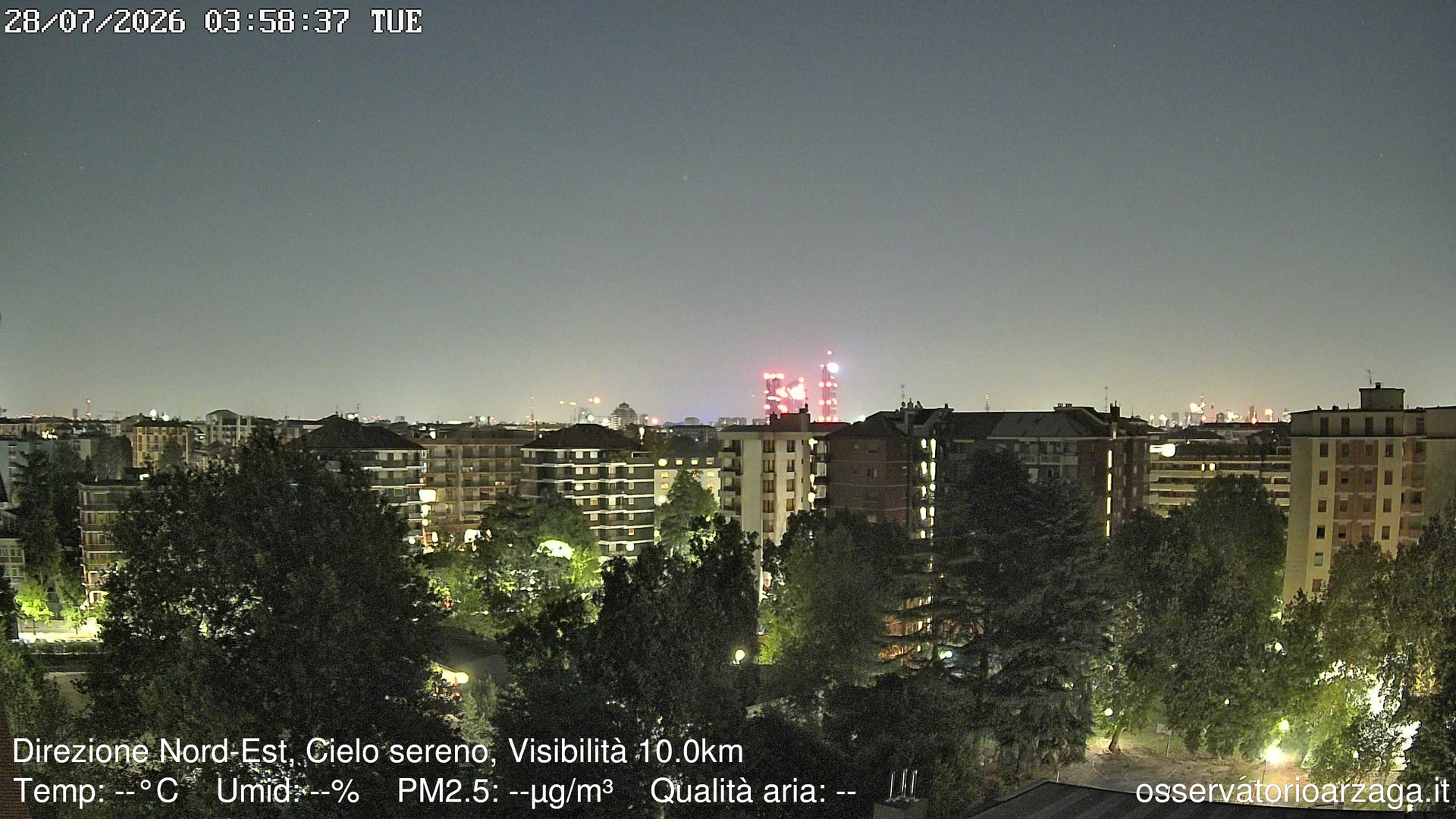 immagine della webcam nei dintorni di Passirana: webcam Milano Arzaga