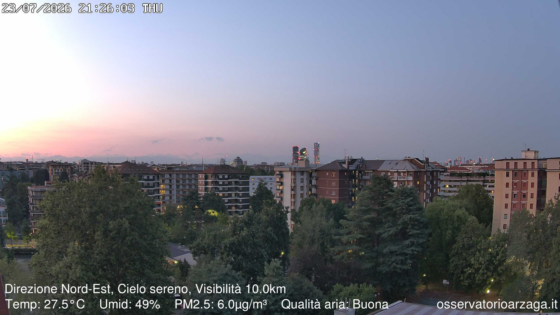 immagine della webcam nei dintorni di Milano San Babila: webcam Milano Arzaga