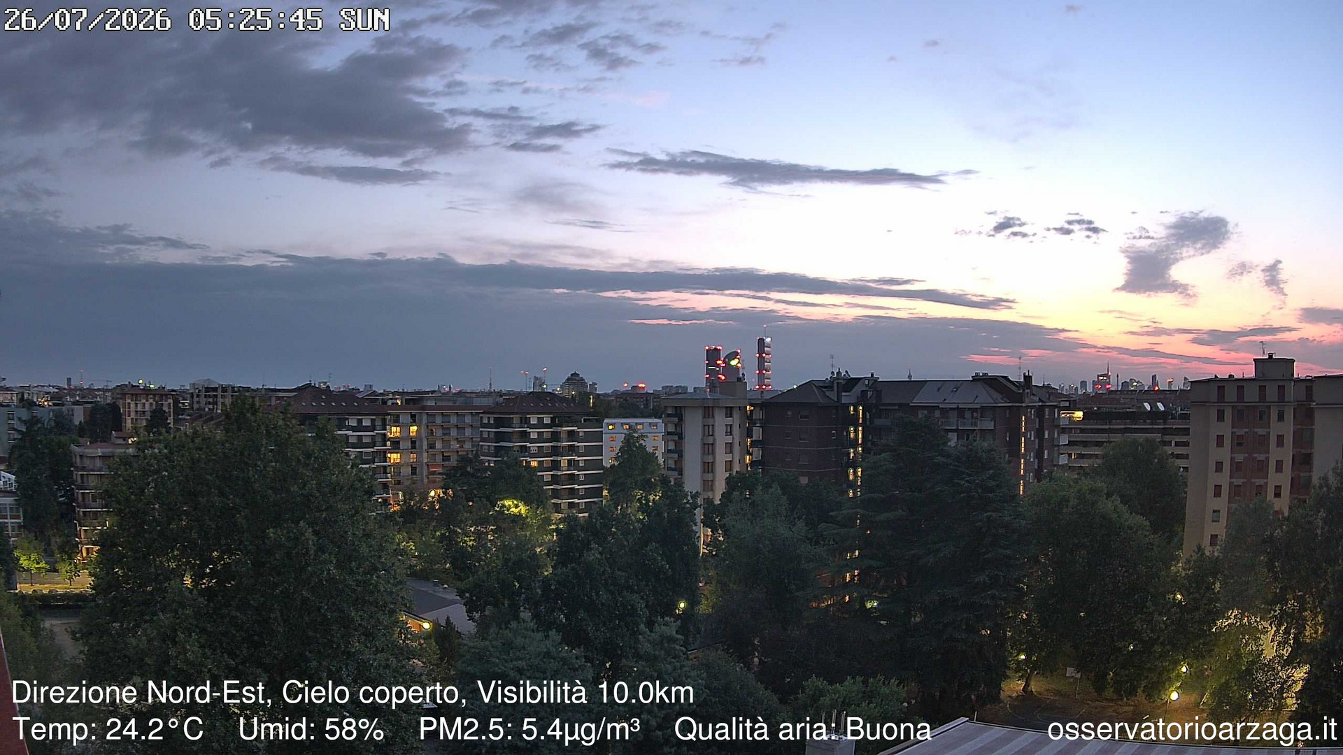 immagine della webcam nei dintorni di Milano Nosedo: webcam Milano Arzaga