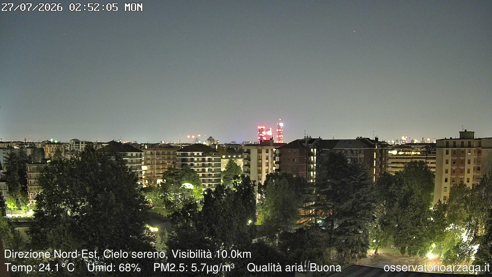 immagine della webcam nei dintorni di Milano Lotto: webcam Milano Arzaga