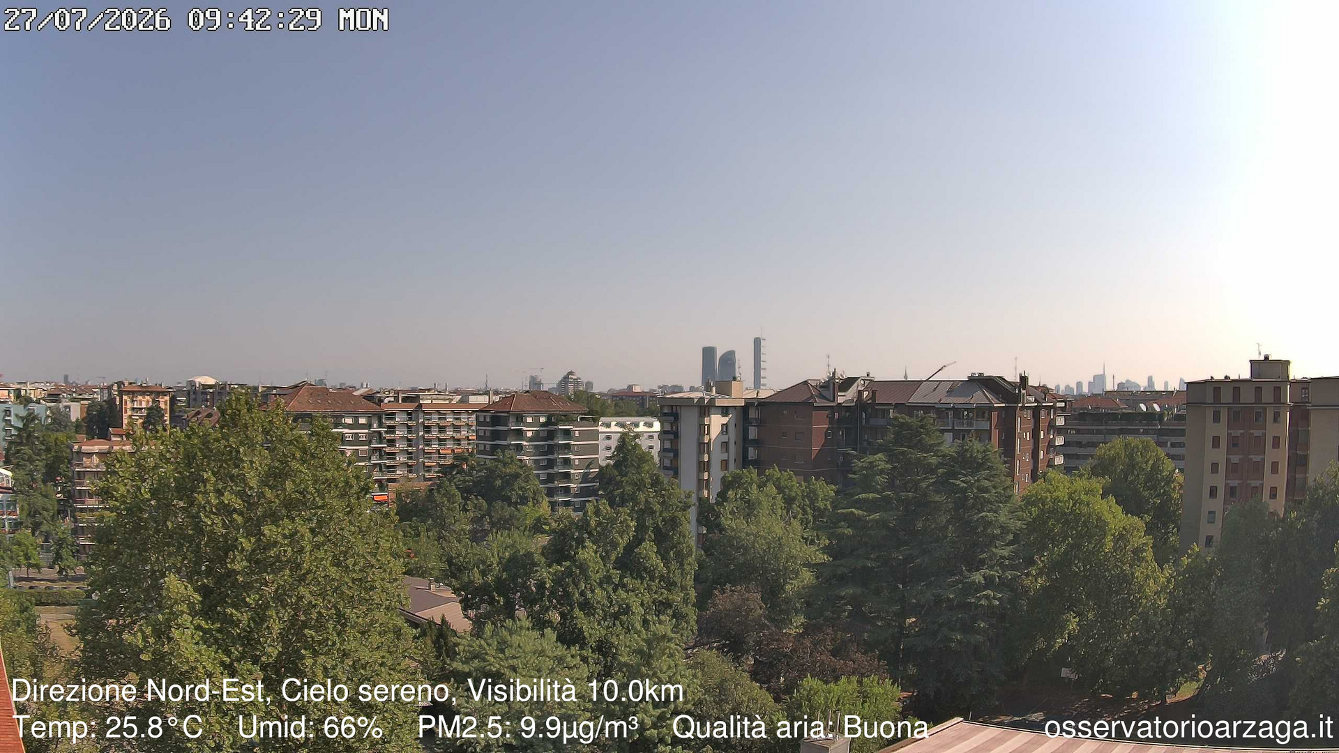 immagine della webcam nei dintorni di Milano San Siro: webcam Milano Arzaga