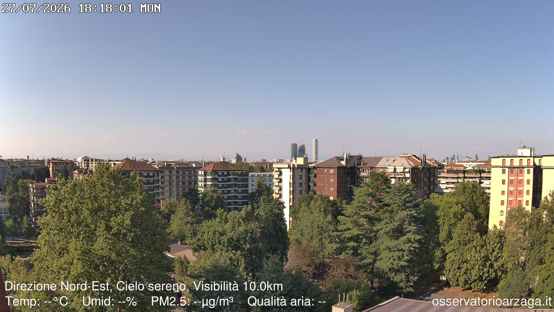 immagine della webcam nei dintorni di Milano Lotto: webcam Milano Arzaga