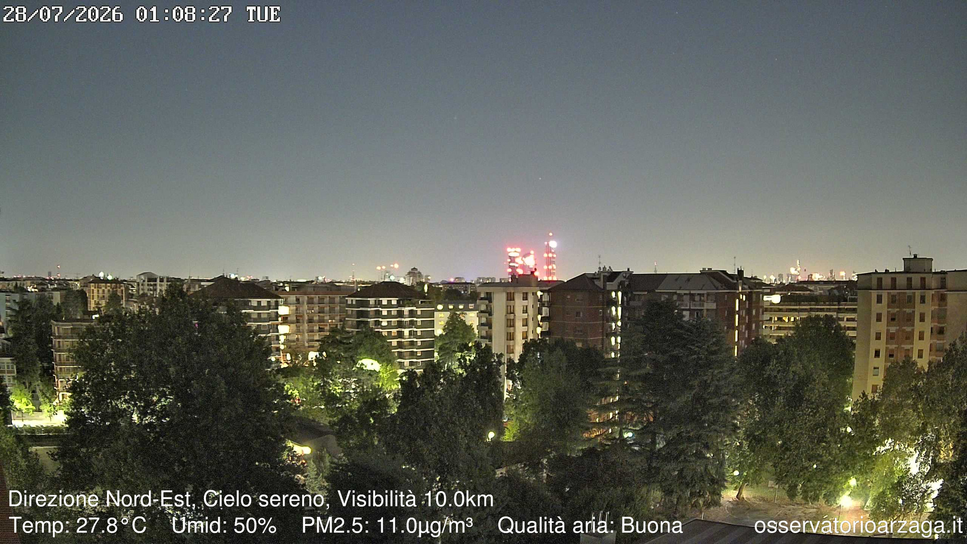 immagine della webcam nei dintorni di Milano Porta Nuova: webcam Milano Arzaga