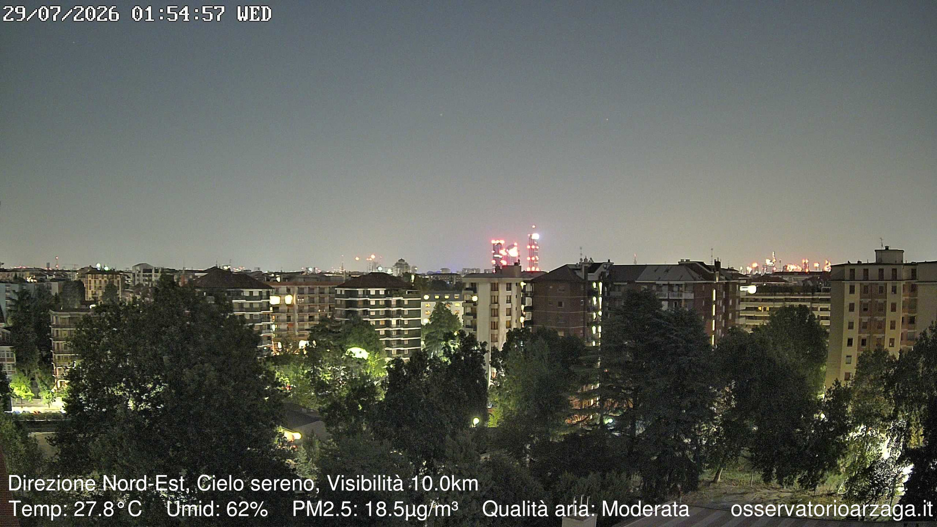 immagine della webcam nei dintorni di Milano Stephenson: webcam Milano Arzaga