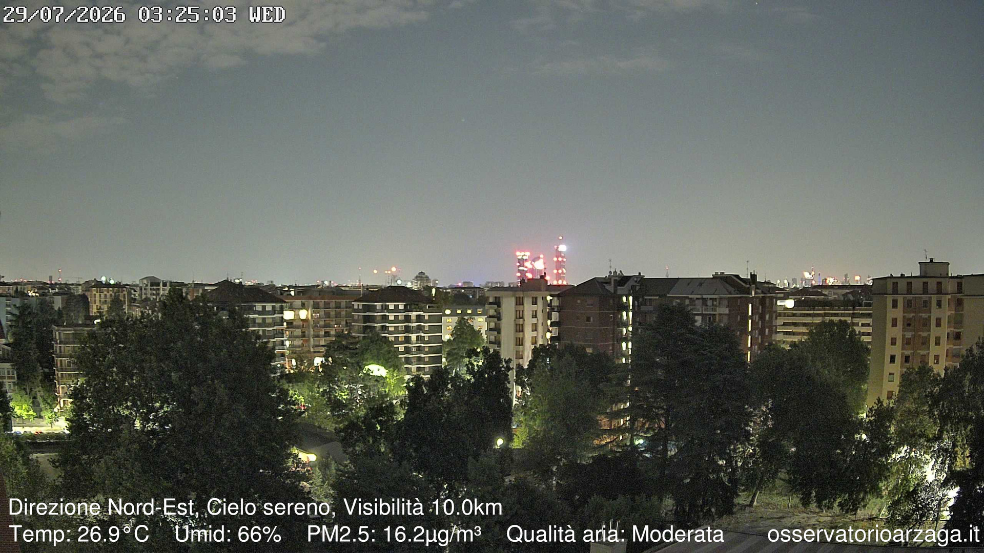 immagine della webcam nei dintorni di Milano Verziere: webcam Milano Arzaga