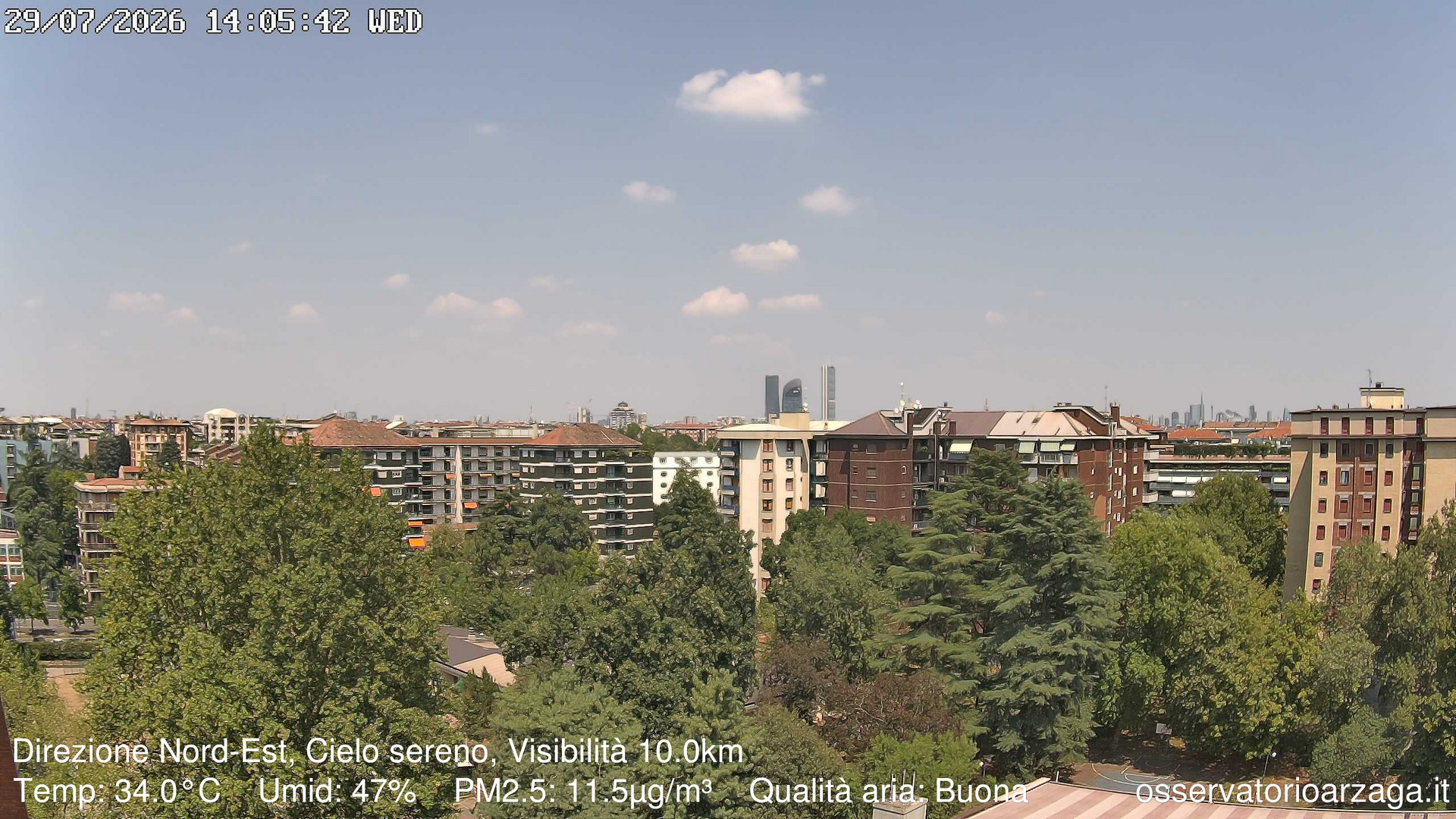 immagine della webcam nei dintorni di Milano Porta Nuova: webcam Milano Arzaga