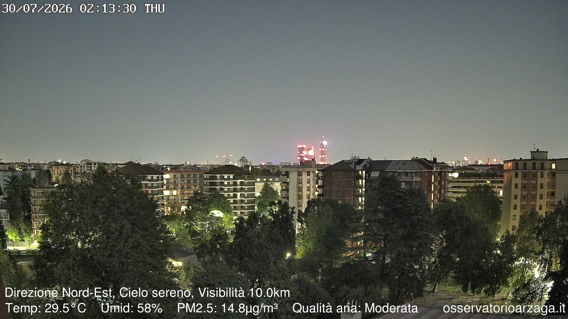 immagine della webcam nei dintorni di Milano Verziere: webcam Milano Arzaga