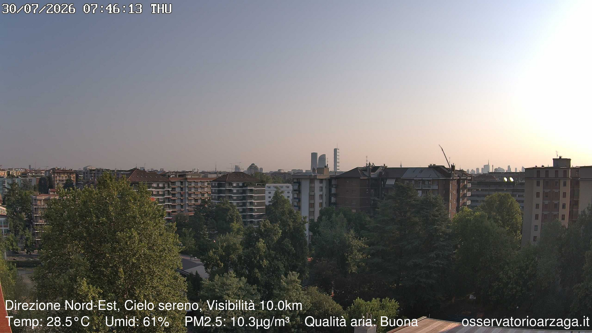 immagine della webcam nei dintorni di Milano Magenta: webcam Milano Arzaga