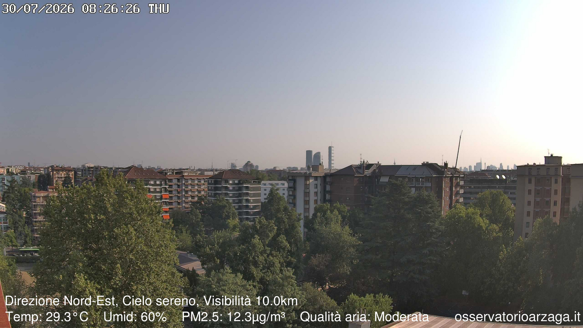 immagine della webcam nei dintorni di Milano Verziere: webcam Milano Arzaga