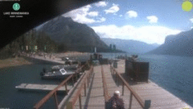 Lake Minnewanka animated GIF
