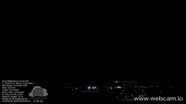 time-lapse frame, MeteoReocín webcam