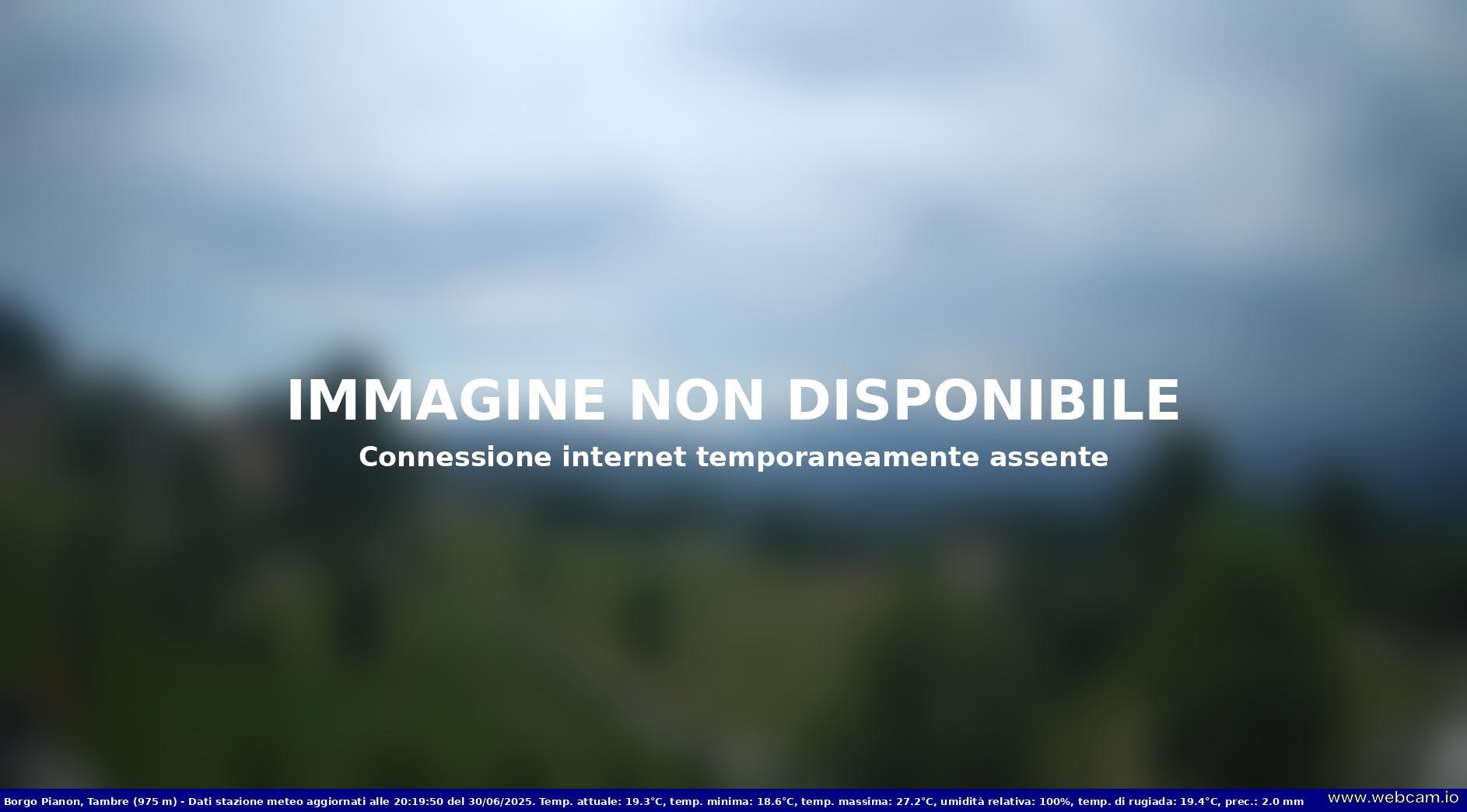 time-lapse frame, Borgo Pianon (Tambre - BL) - 975m webcam