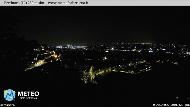 time-lapse frame, Bertinoro webcam