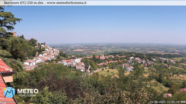 time-lapse frame, Bertinoro webcam