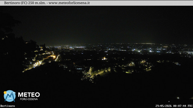 time-lapse frame, Bertinoro webcam