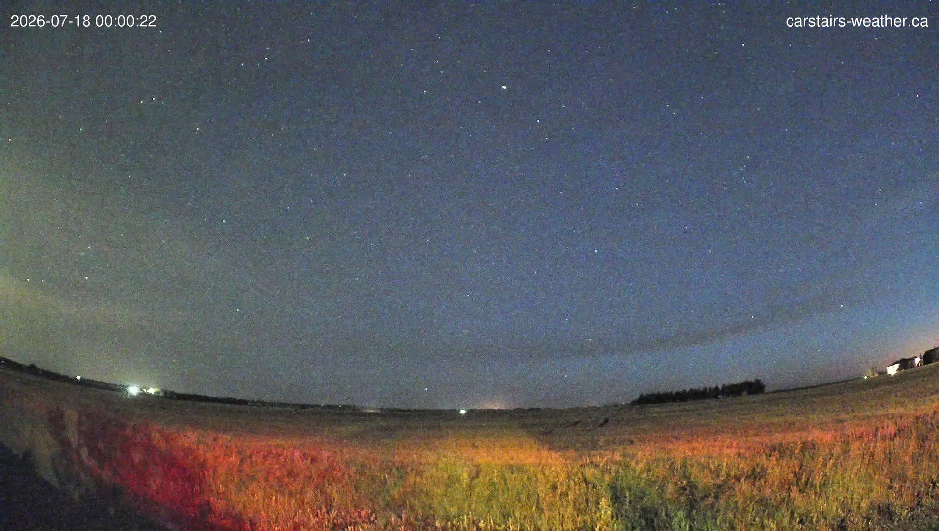 time-lapse frame, Carstairs Sky Cam webcam