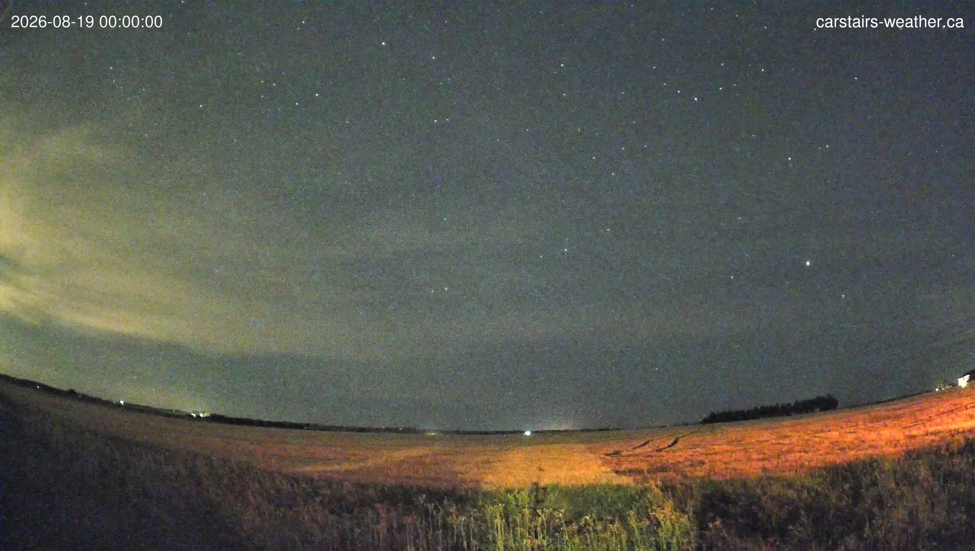 time-lapse frame, Carstairs Sky Cam webcam