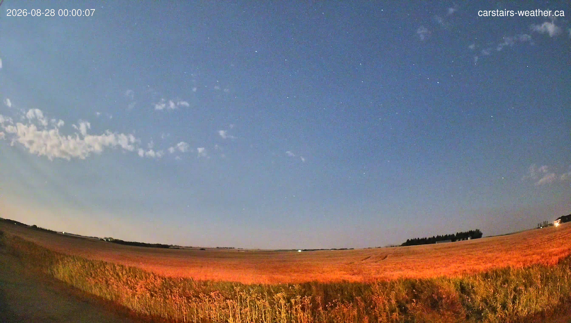 time-lapse frame, Carstairs Sky Cam webcam
