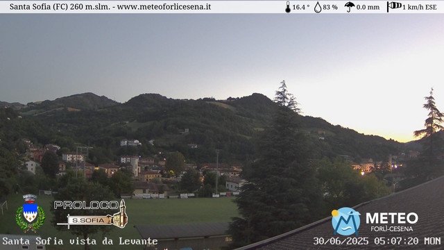 time-lapse frame, Santa Sofia webcam