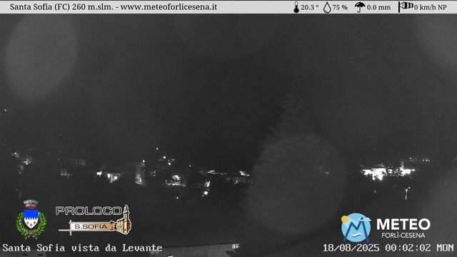 time-lapse frame, Santa Sofia webcam