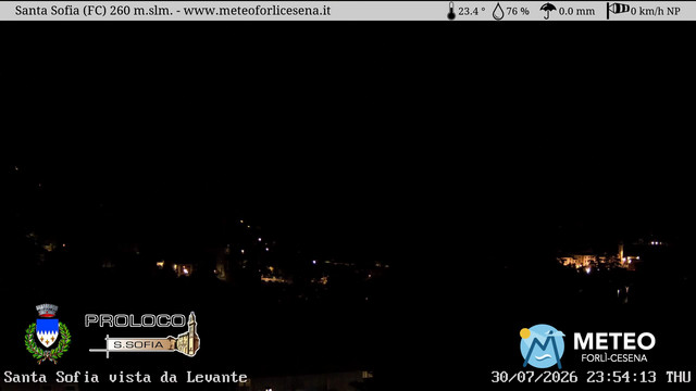 time-lapse frame, Santa Sofia webcam