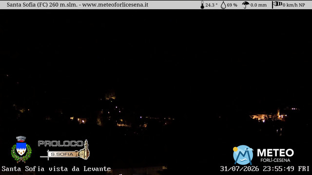time-lapse frame, Santa Sofia webcam