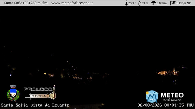 time-lapse frame, Santa Sofia webcam