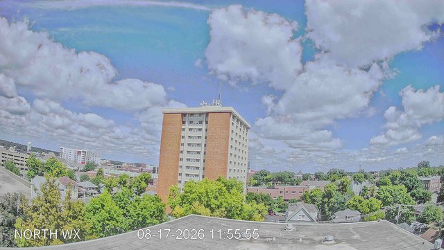 view from University Place Apartments - North Weather on 2026-08-17