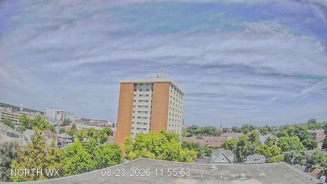 view from University Place Apartments - North Weather on 2026-08-23