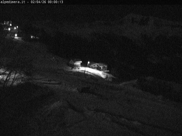 time-lapse frame, Alpe di Mera - Arrivo pista Baita e campo scuola webcam