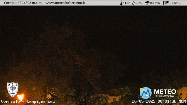 time-lapse frame, Corniolo webcam