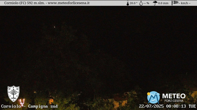 time-lapse frame, Corniolo webcam