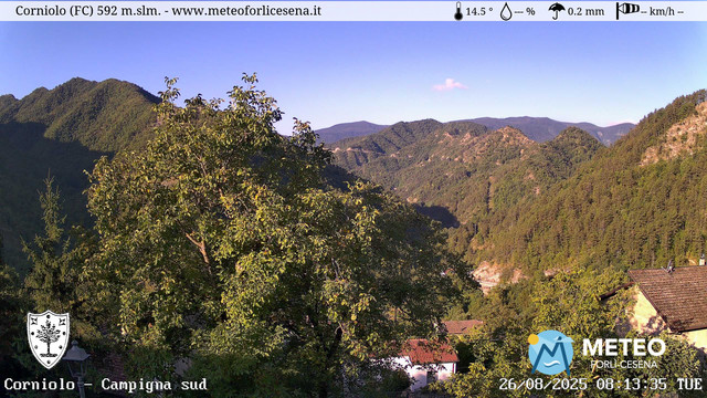 time-lapse frame, Corniolo webcam