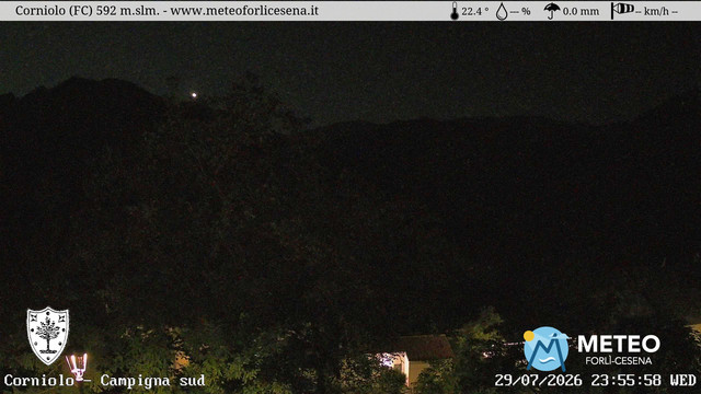 time-lapse frame, Corniolo webcam