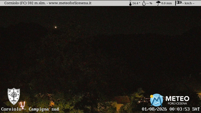 time-lapse frame, Corniolo webcam