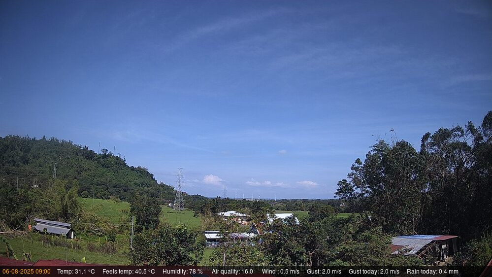 time-lapse frame, Bauang Weathercam webcam