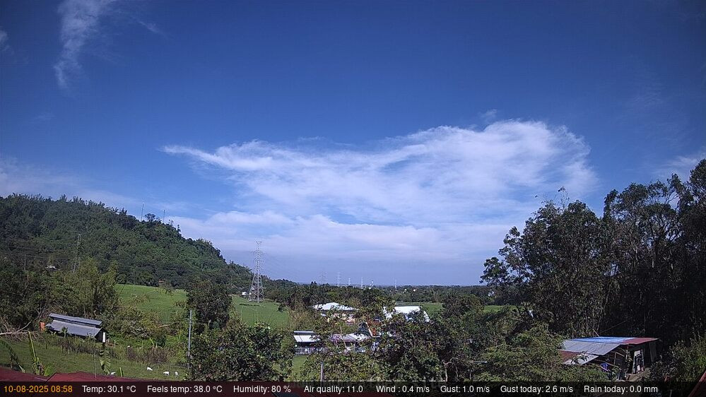 time-lapse frame, Bauang Weathercam webcam