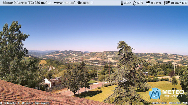 time-lapse frame, Monte Palareto webcam