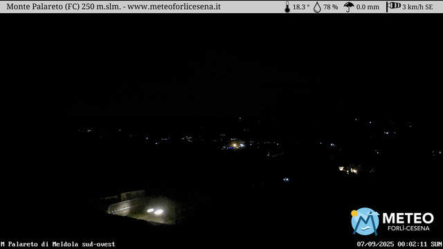 time-lapse frame, Monte Palareto webcam