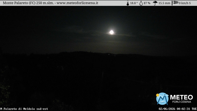 time-lapse frame, Monte Palareto SE webcam