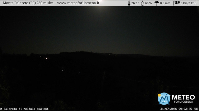 time-lapse frame, Monte Palareto SE webcam