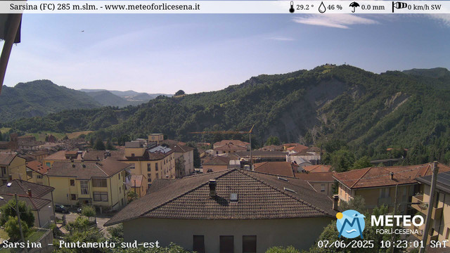 time-lapse frame, Sarsina webcam