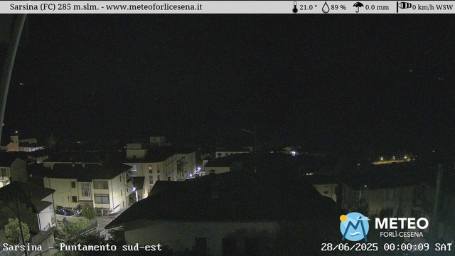 time-lapse frame, Sarsina webcam