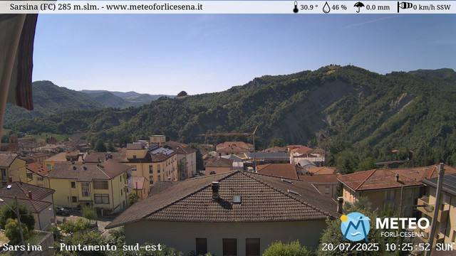 time-lapse frame, Sarsina webcam