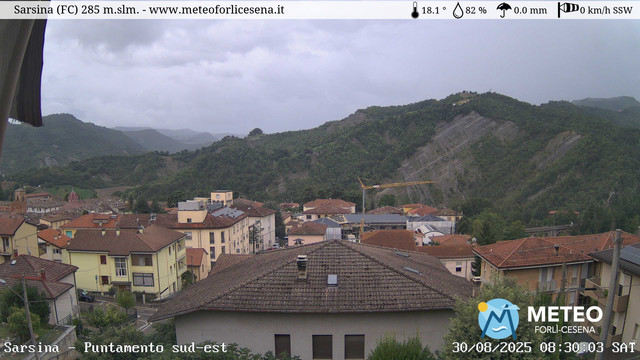 time-lapse frame, Sarsina webcam