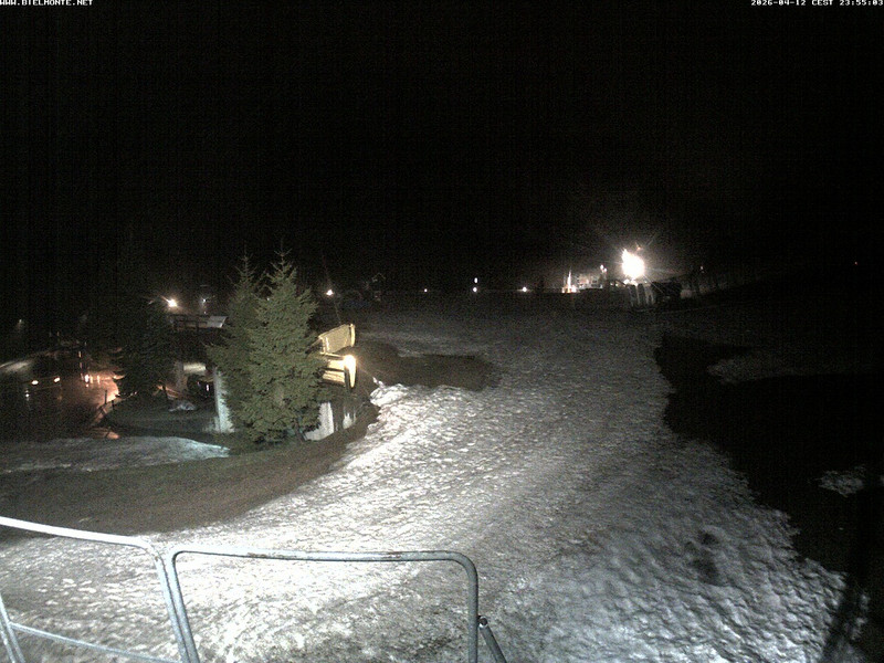time-lapse frame, Bielmonte piste versante sud webcam