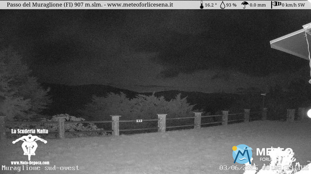 time-lapse frame, Passo del Muraglione webcam